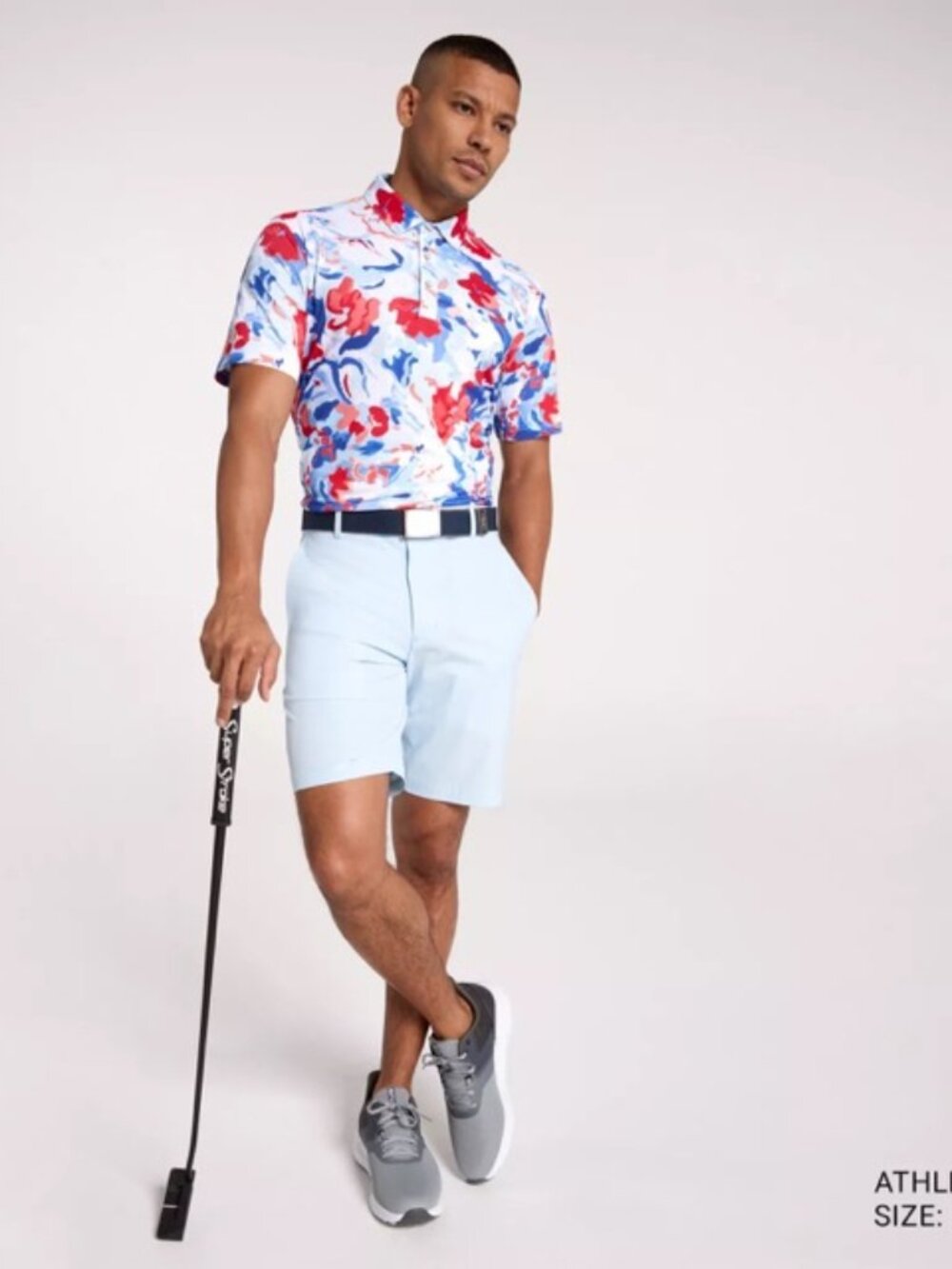 Walter Hagen Men's Performance 11 Novelty Print Golf Polo